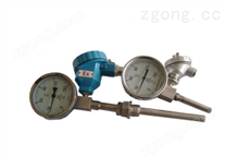 帶熱電偶（阻）溫度變送器的雙金屬溫度計(jì)